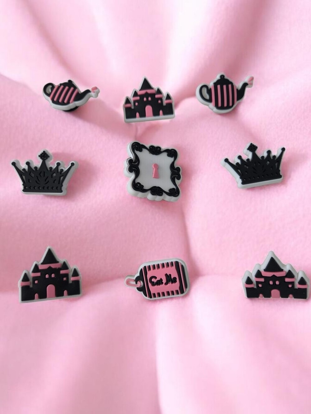 Alice in Wonderland Croc Charms | Tea Party Shoe Charms | Cheshire Cat Jibbitz |